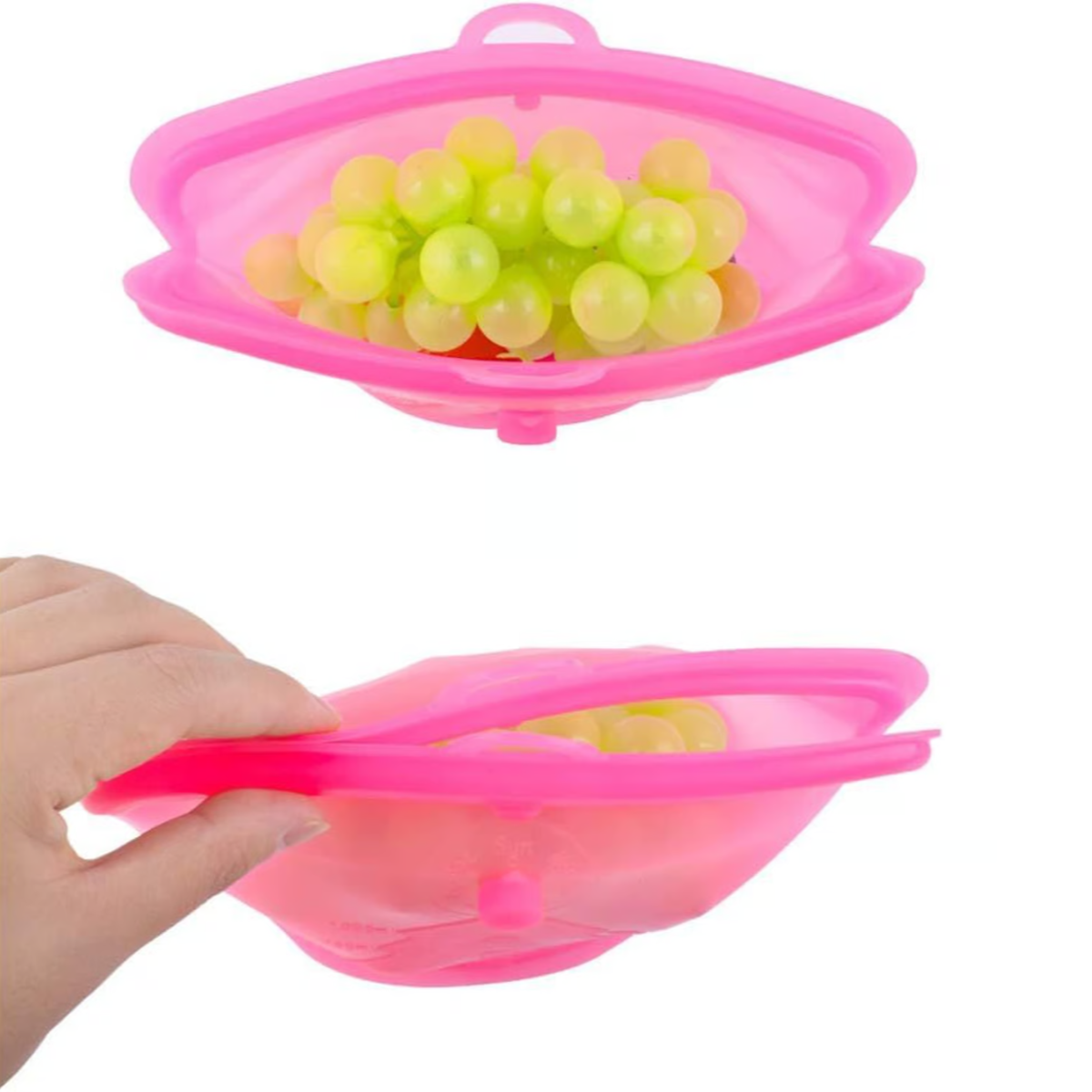 Bolsa Hermética Reutilizable de Silicona 500 ml x1 | Conservación de Alimentos Pd57