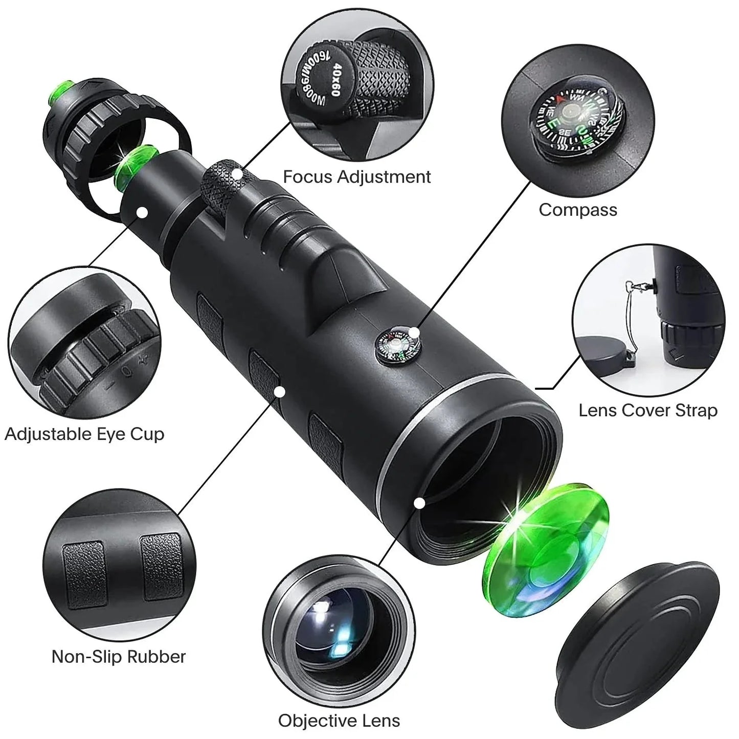Telescopio Monocular Portatil Estrella + REGALO